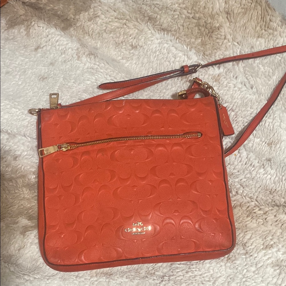 Coach Red Crossbody Bag vintage not typically found in store.